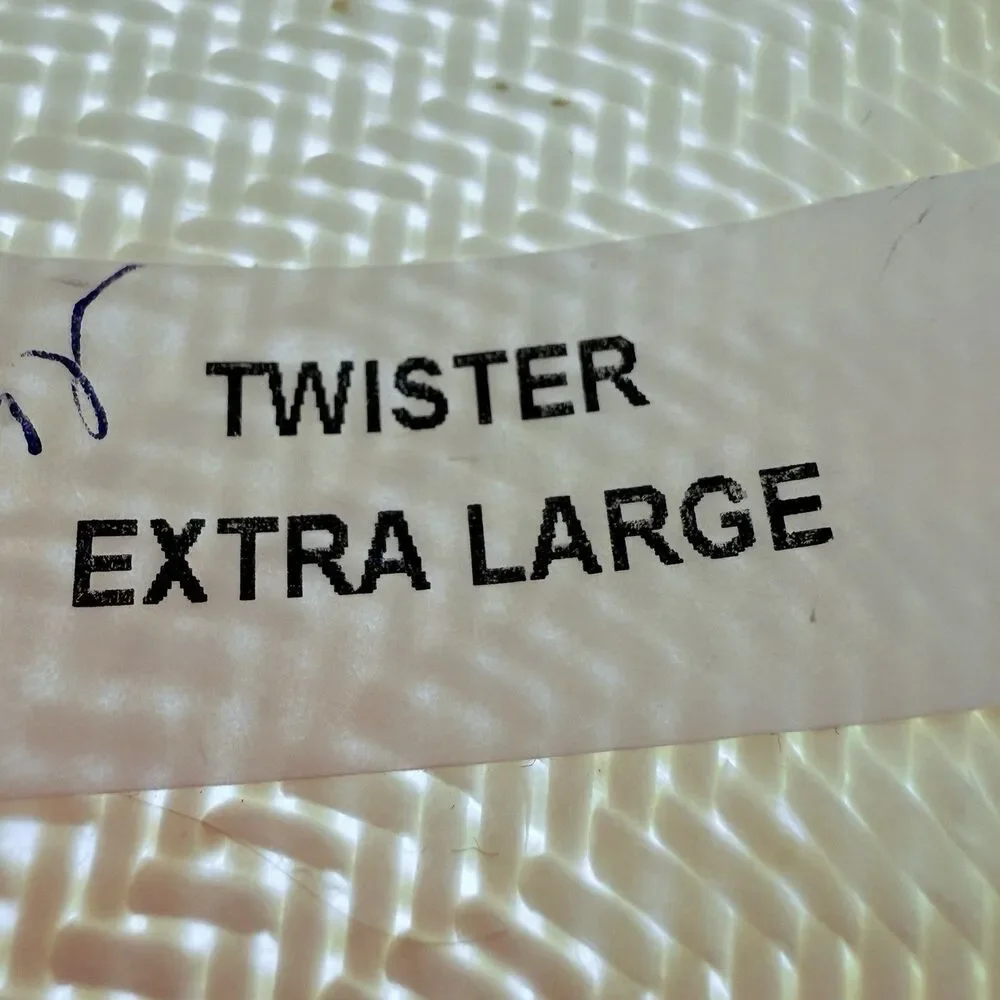 Twister Men's Cowboy Straw Hat Size Extra Large Western Ivory Color Durable